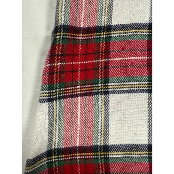 Pottery Barn Kids Holiday Stewart Plaid Flannel Nightgown Kids SIZE 10 - Picture 5 of 11